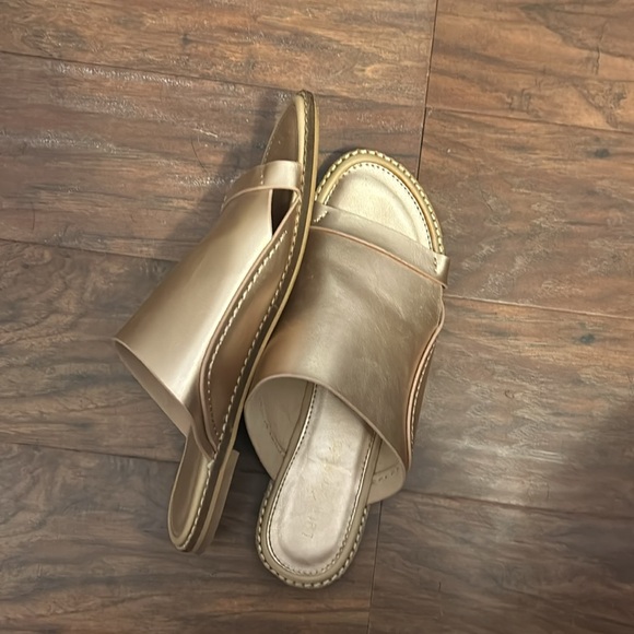 Rose Gold Slide Sandals - Picture 2 of 3